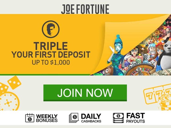 Joe Fortune Casino Screenshot